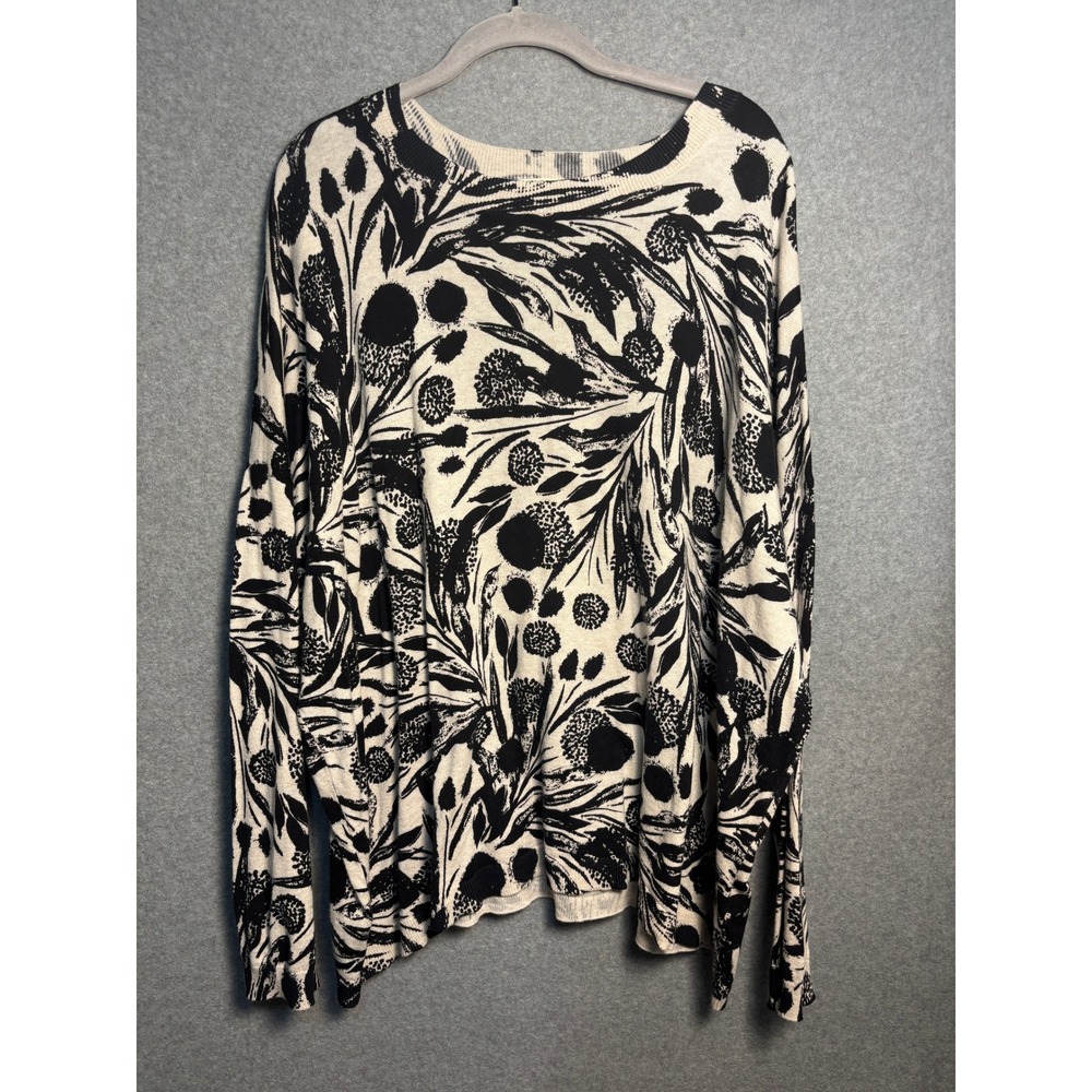 Seasalt Cornwall Organic Cotton Scenic Floral Botanical Sweater US 18